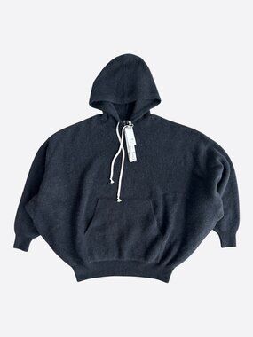 Rick Owens Black Hun Knitted Hoodie